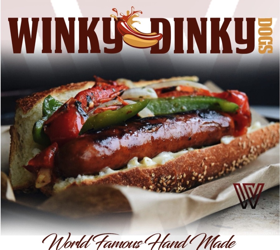 Winky Dinky Dogs 'World Famous Hand Made' poster